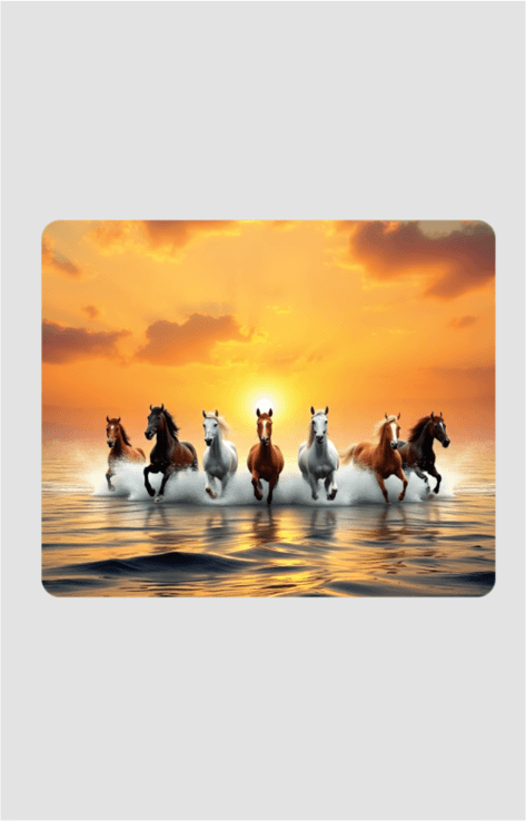 7 Horses mouse pad