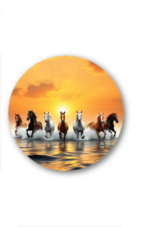 7 Horses mouse pad