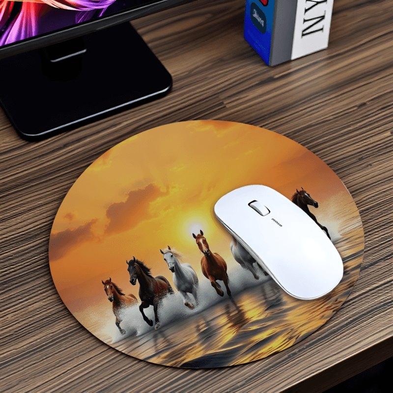 7 Horses mouse pad