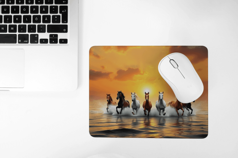 7 Horses mouse pad