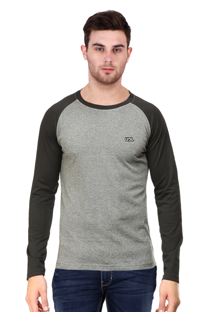 UDL Men Raglan Full Sleeve Plain T-Shirt