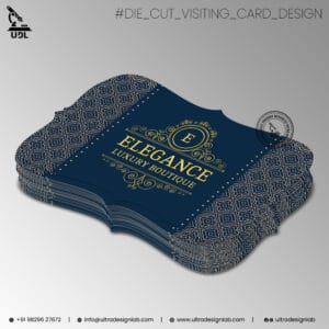 die-cut visiting cards